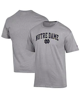 Champion Men's Heather Gray Notre Dame Fighting Irish Arch Over Logo T-Shirt