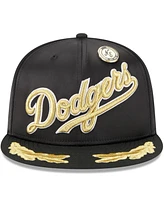 New Era Men's Black Los Angeles Dodgers 2025 59FIFTY Day Gold Leaf Fitted Hat