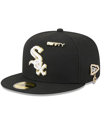 New Era Men's Black Chicago White Sox 2025 59FIFTY Day Fitted with Pins Hat