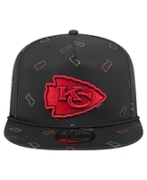 New Era Men's Black Kansas City Chiefs Gummy Golfer Snapback Hat