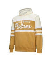 Mitchell & Ness Men's Tan/Cream San Diego Padres Head Coach Pullover Hoodie