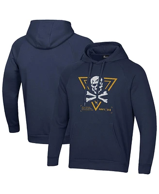 Under Armour Men's Navy Midshipmen Jolly Rogers Rival Fleece Pullover Hoodie