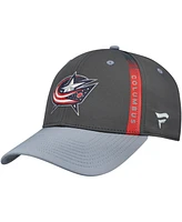 Fanatics Men's Charcoal/Gray Columbus Blue Jackets Authentic Pro Training Camp Flex Hat
