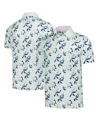 Puma Men's Mint Arnold Palmer Mattr Spring Florals Polo Shirt