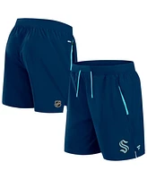 Fanatics Men's Deep Sea Blue Seattle Kraken Authentic Pro Rink Performance Shorts