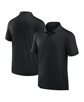 Fanatics Men's Black Detroit Lions Front Office Move Mono Polo Shirt