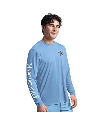 Margaritaville Men's Light Blue Dallas Cowboys Rock Harbor Long Sleeve Rash Guard Top