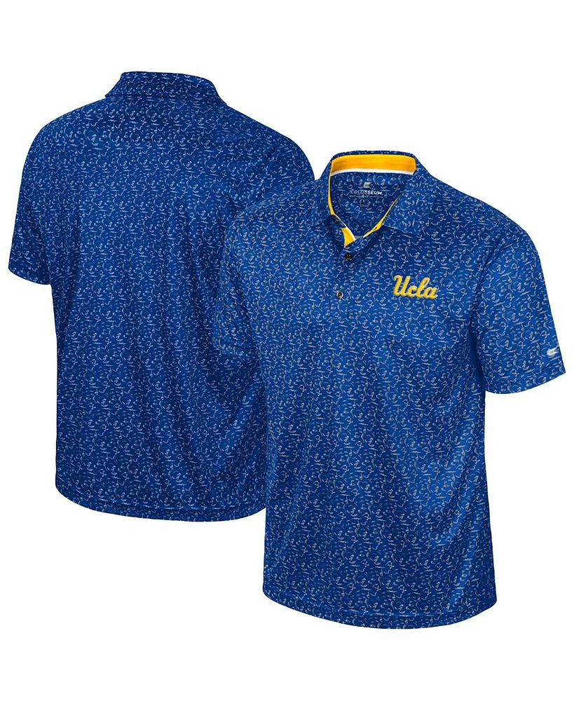 Colosseum Men's Royal Ucla Bruins Sublimated Golf Polo Shirt