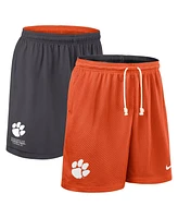 Nike Men's Orange/Charcoal Clemson Tigers 2025 Sideline Reversible Performance Shorts