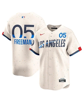Nike Men's Freddie Freeman Cream Los Angeles Dodgers City Connect Limited Player Jersey