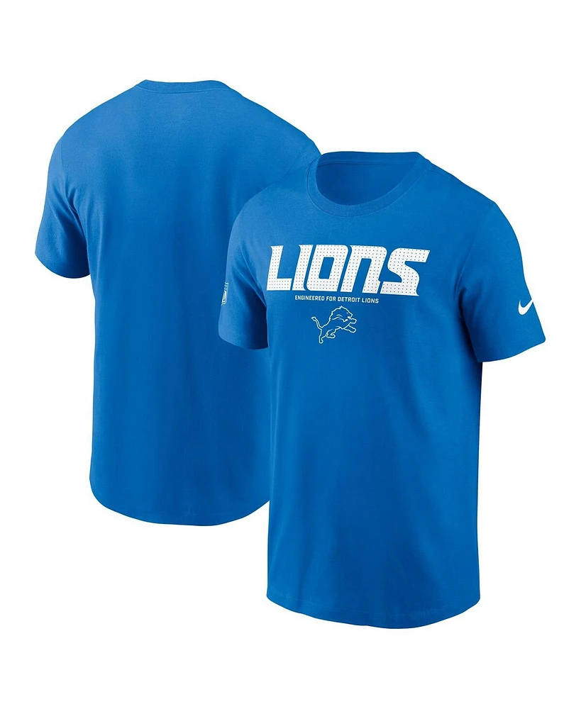 Nike Men's Blue Detroit Lions Sideline Performance T-Shirt