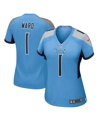 Nike Women's Cameron Ward Light Blue Tennessee Titans 2025 Nfl Draft First Round Pick Game Jersey