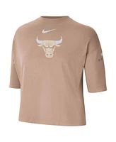 Nike Women's Tan Chicago Bulls 2024/25 City Edition Courtside Boxy T-Shirt