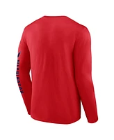 Fanatics Men's Red Washington Capitals Headline Long Sleeve T-Shirt