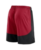 Logo Athletic Men's Black/Red Miami Heat Launch Performance Shorts