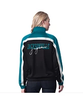 G-iii 4Her by Carl Banks Women's Black Jacksonville Jaguars Post Game Full-Zip Track Jacket