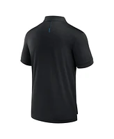Fanatics Men's Black Detroit Lions Front Office Move Mono Polo Shirt