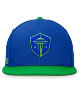 Fanatics Men's Blue Seattle Sounders Fc Sitter Snapback Hat