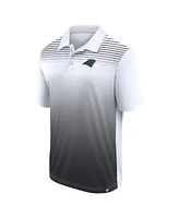 Logo Athletic Men's White/Black Carolina Panthers Sandlot Game Polo Shirt