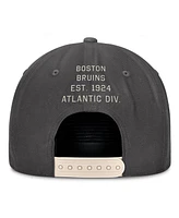 Fanatics Men's Charcoal Boston Bruins Closer Adjustable Hat