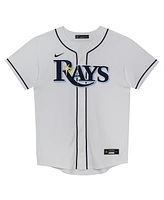 Outerstuff Little Boys and Girls White Tampa Bay Rays Home Replica Jersey