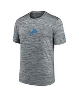 Nike Men's Gray Detroit Lions Sideline Velocity Performance T-Shirt