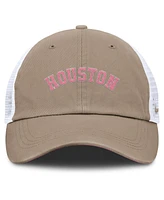 Nike Men's and Women's Khaki/White Houston Astros Club Trucker Adjustable Hat