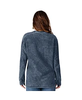 G-iii 4Her by Carl Banks Women's Navy Boston Red Sox Comfy Cord Pullover Sweatshirt
