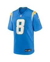 Nike Men's Omarion Hampton Powder Blue Los Angeles Chargers 2025 Nfl Draft First Round Pick Game Jersey