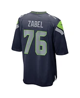 Nike Men's Grey Zabel College Navy Seattle Seahawks 2025 Nfl Draft First Round Pick Game Jersey