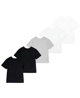 Polo Ralph Lauren Big Boys Crewneck Undershirts, 5 Pack