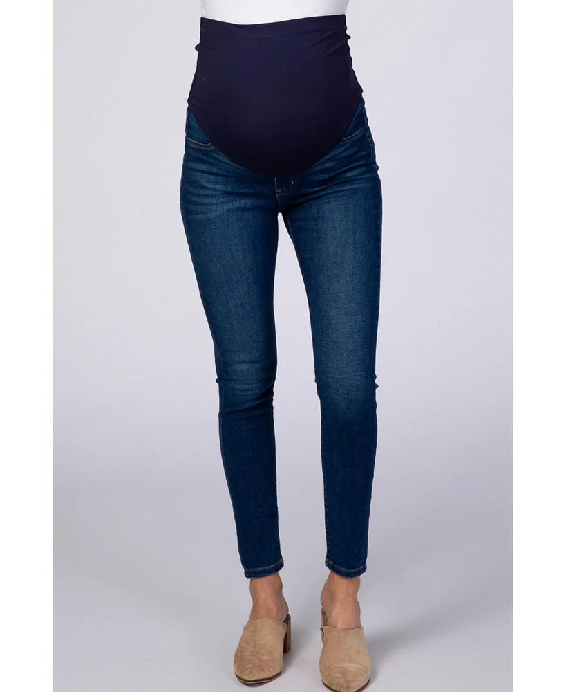 Pinkblush Maternity Navy Blue Skinny Jeans