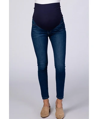 Pinkblush Maternity Navy Blue Skinny Jeans