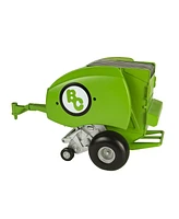 Big Country Toys 1/20 Green Round Baler with Bale