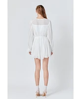 endless rose Women's Pleated Romper