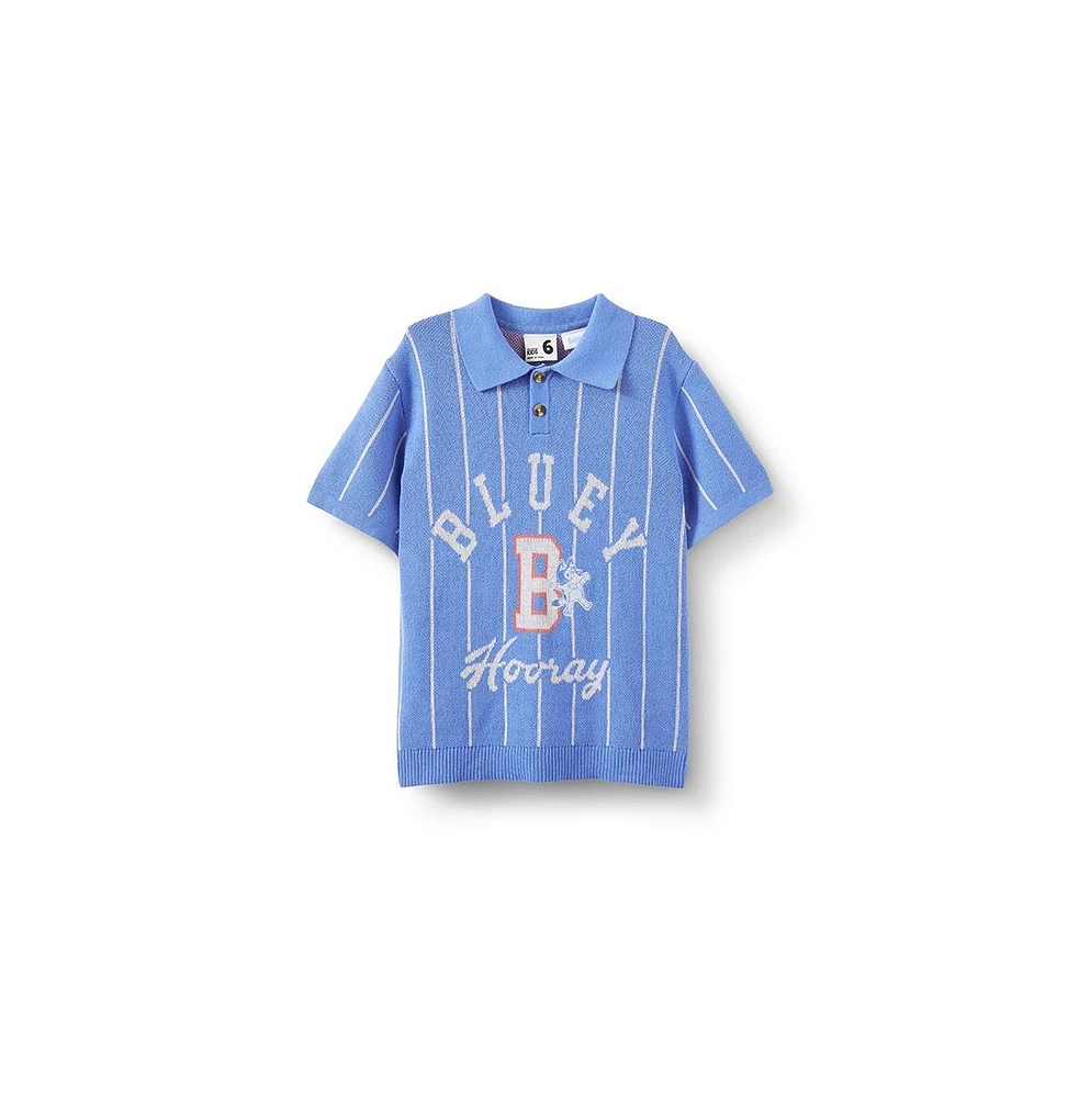 Cotton On Boys Little/Big License Preston Short Sleeve Knit Polo
