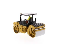 Cat Caterpillar Cb-13 Tandem Vibratory Roller with Rops and Operator High Line Series 1/50 Diecast Model by Diecast Masters