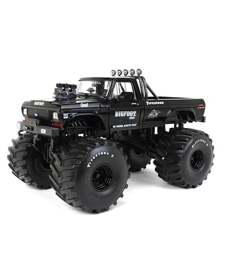 Greenlight 1/18 1974 Ford F-250 Ranger Xlt Monster Truck, Bigfoot #1, Black Bandit, 66 inch Tires