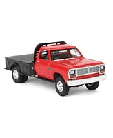 1/64 1985 Ram W350 Dually Flatbed Pickup Truck, Red & Black, Exclusive
