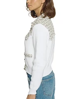 Central Park West Women's Tweed And Sweater Jacket