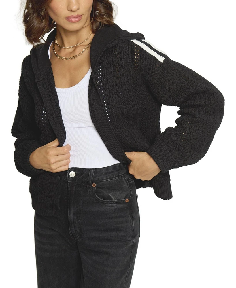 Central Park West Women's Sweater Bomber Jacket