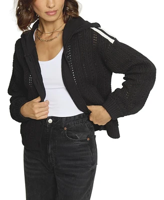Central Park West Women's Sweater Bomber Jacket