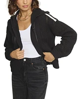 Central Park West Women's Sweater Bomber Jacket