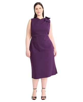 Maggy London Plus Sleeveless A-Line Dress