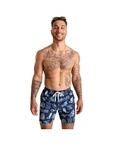 Chubbies Men's 5.5" Navy Dallas Cowboys The Neon Lined Classic Swim Trunks