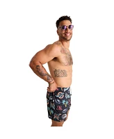Chubbies Men's 5.5" Black Miami Dolphins The Neon Lined Classic Swim Trunks