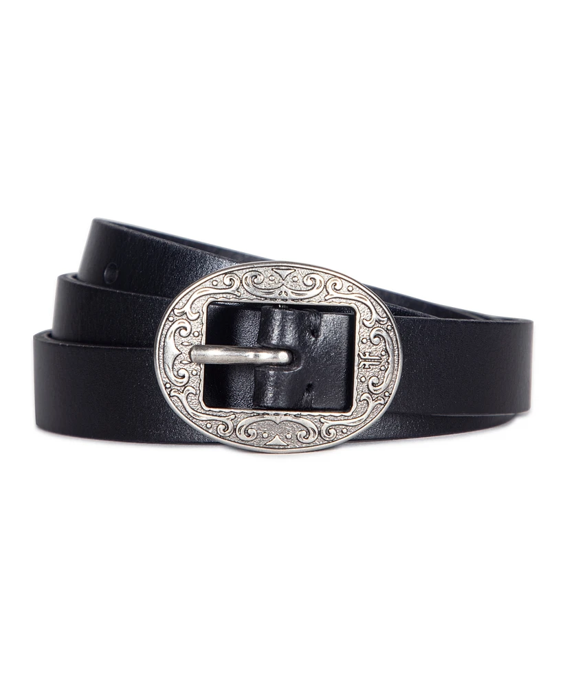 Frye Women's Logo Western Center Bar Belt