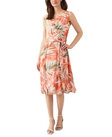 Kasper Women's Printed Cowl-Neck Chiffon Dress