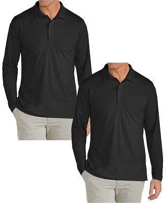 Galaxy By Harvic Men's 2-Pack Jump Start Modern Fit Polo Shirt