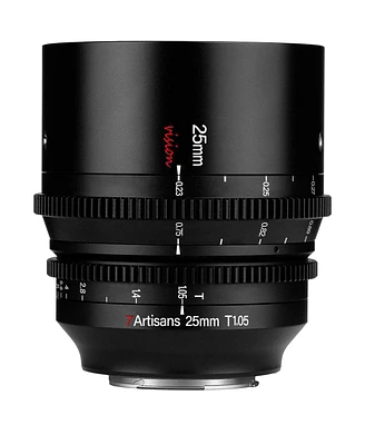 7artisans Photoelectric 25mm T1.05 Vision Cine Lens for Canon Rf, Black